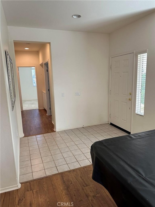 foyer featuring light hardwood / wood-style flooring