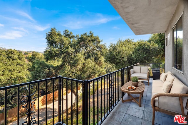 balcony with an outdoor living space