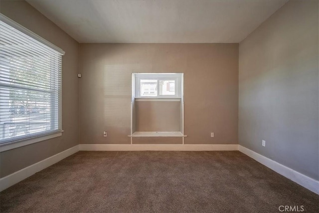 view of carpeted empty room