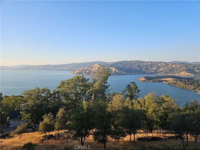 water view featuring a mountain view