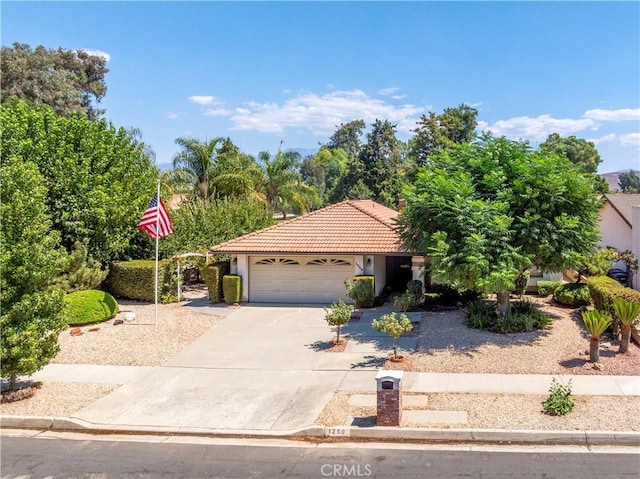 view of front of home featuring a garage