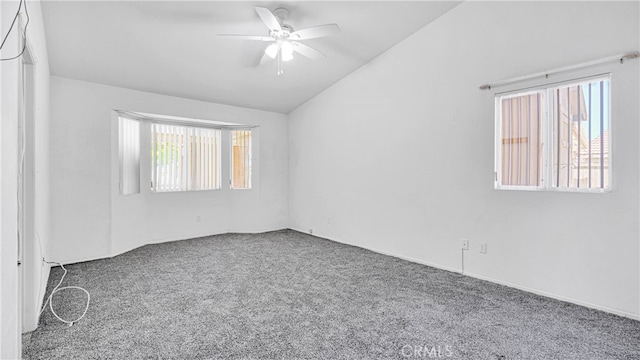 empty room with plenty of natural light and carpet