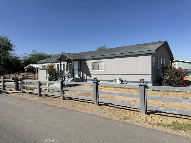 view of manufactured / mobile home