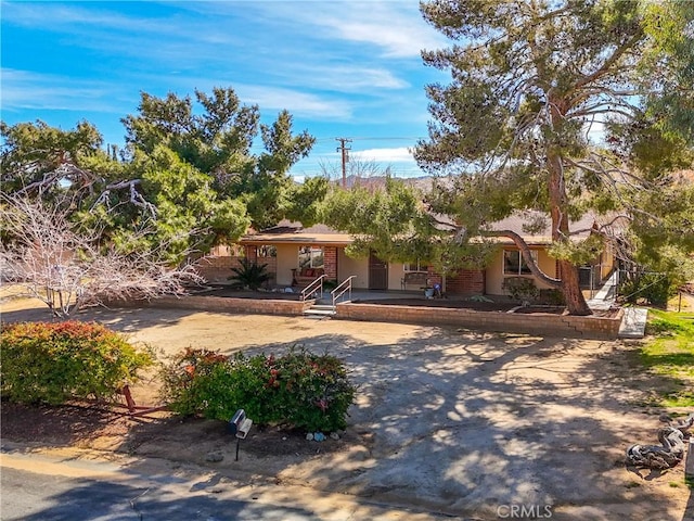 view of ranch-style home