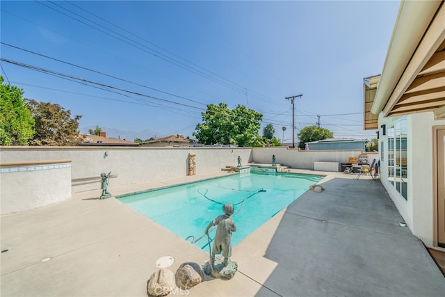 view of pool with a patio area