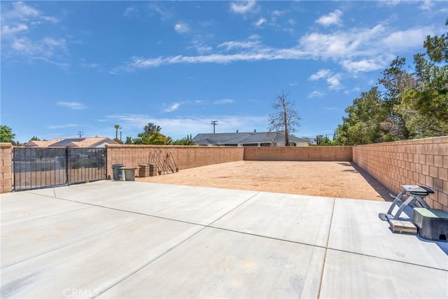 view of patio / terrace with a fenced backyard