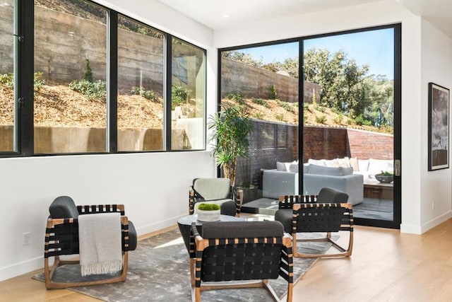 view of sunroom / solarium