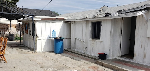 exterior space with a patio