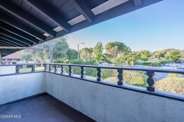 view of balcony