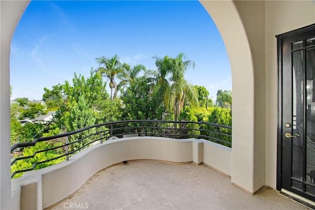 view of balcony