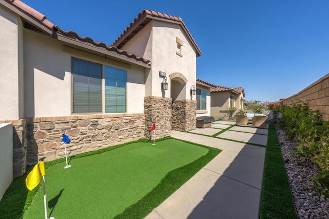 exterior space with a patio area