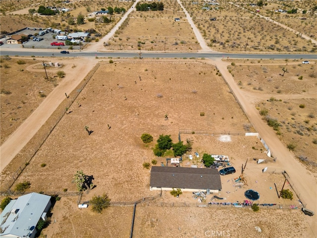 aerial view with a rural view