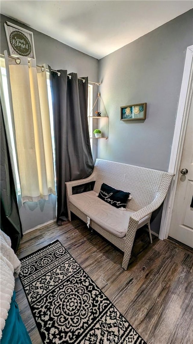 bedroom featuring wood-type flooring