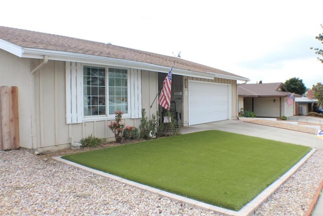 ranch-style house with a garage