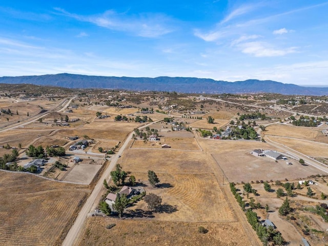 bird's eye view featuring a mountain view