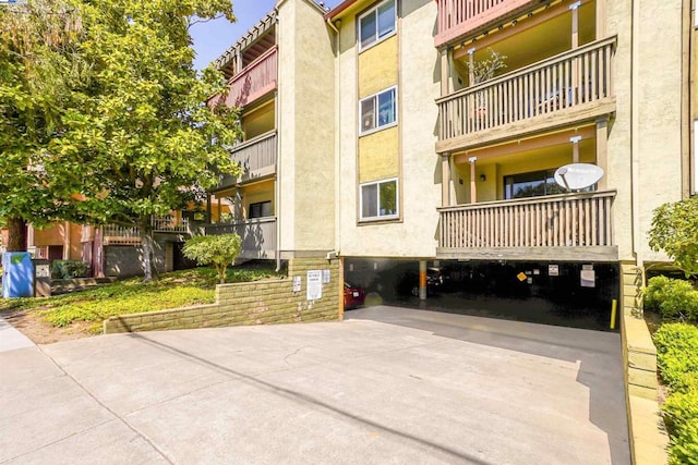 view of property with a carport