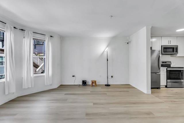 interior space featuring light hardwood / wood-style floors