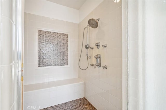 bathroom with walk in shower