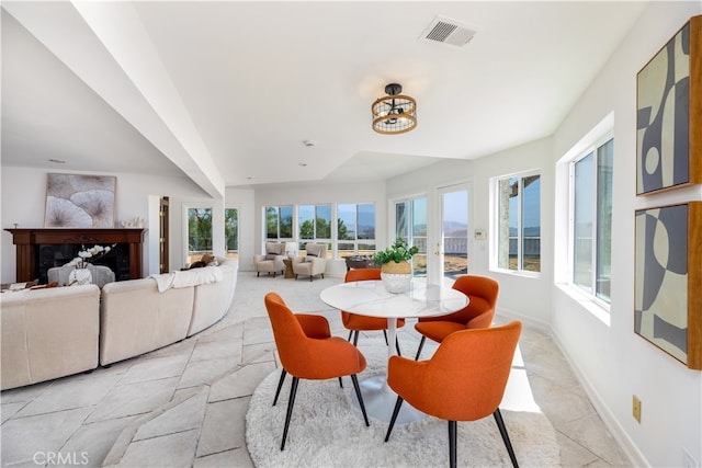 view of dining area