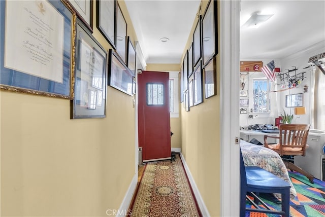 hallway with a healthy amount of sunlight