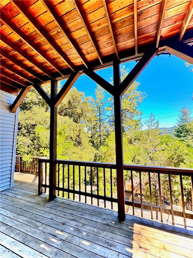 view of wooden terrace