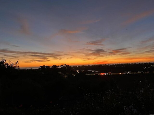 view of nature at dusk