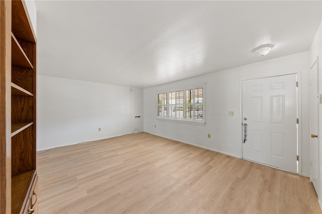 interior space with light wood-type flooring