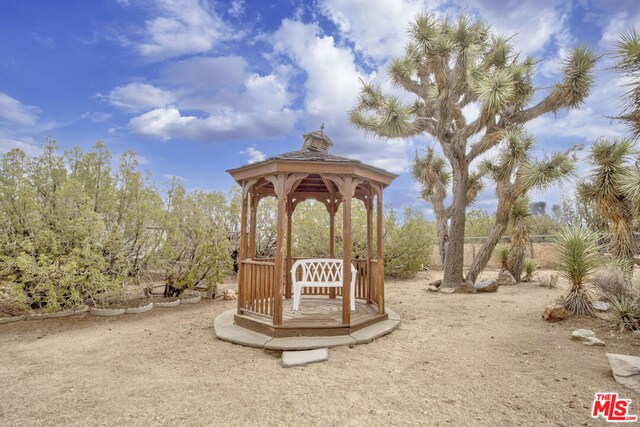 view of playground with a gazebo