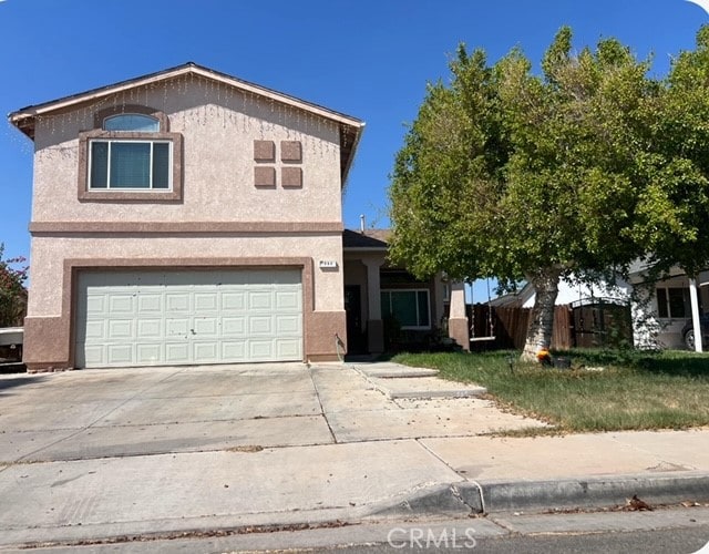 view of property with a garage