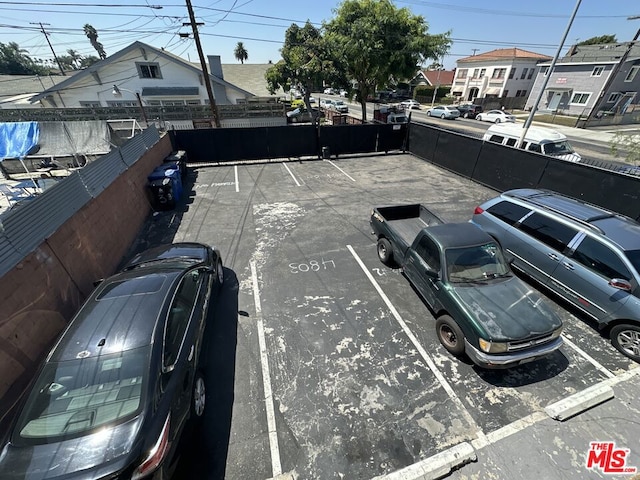 view of parking / parking lot