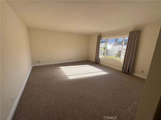 view of carpeted empty room