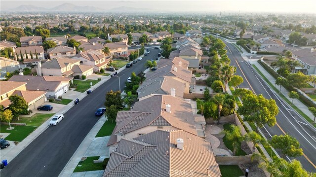 aerial view featuring a mountain view