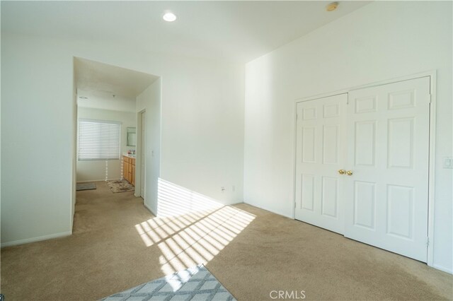 view of carpeted empty room