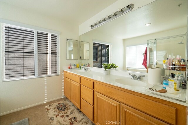 bathroom with vanity