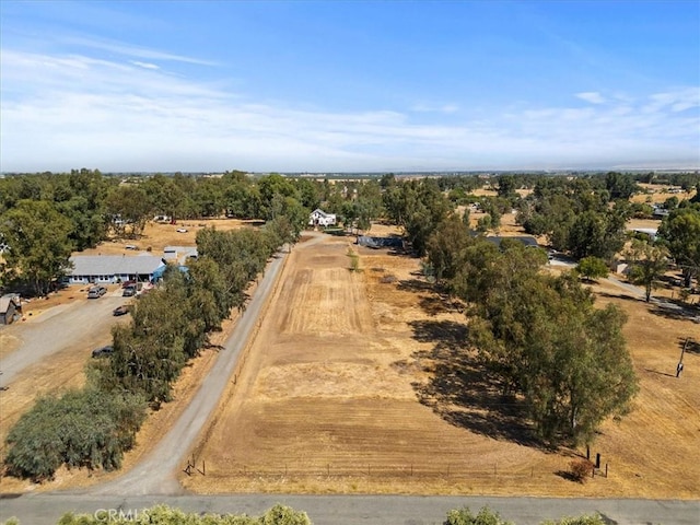 drone / aerial view with a rural view