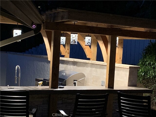 exterior space featuring grilling area