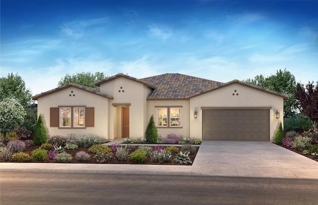 view of front of house featuring a garage