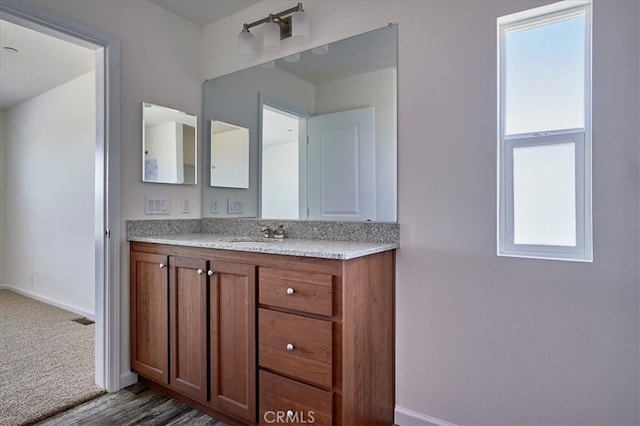 bathroom with vanity