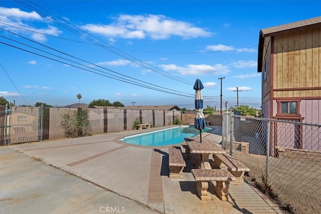 view of pool with a patio