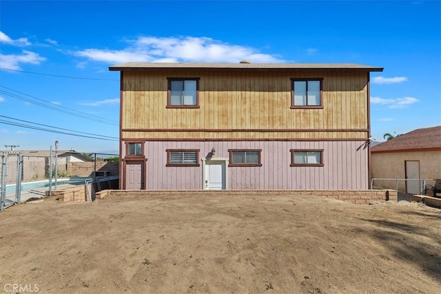 view of rear view of property