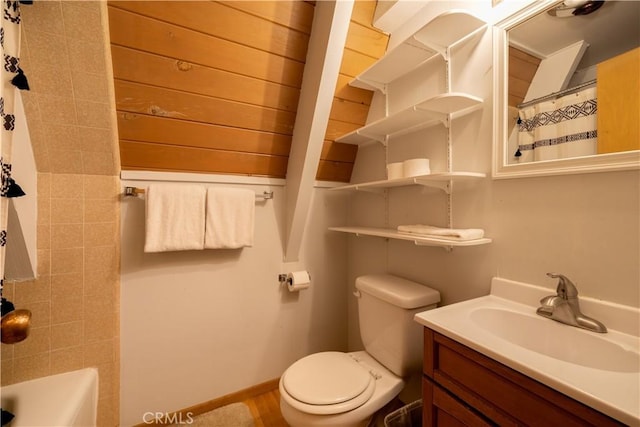 41959 Brownie Ln, Big Bear Lake, CA 92315 - full bathroom featuring toilet and vanity