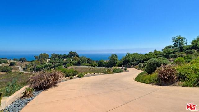 view of property's community featuring a water view