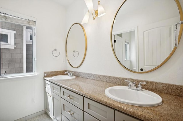 bathroom with vanity