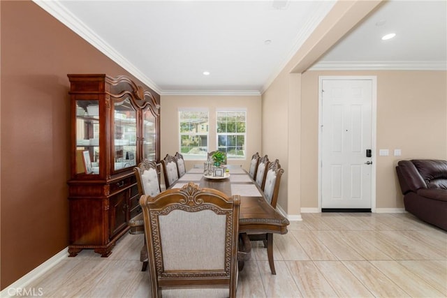 21047 Iron Rail Dr, Riverside, CA 92507 - dining room with baseboards and ornamental molding