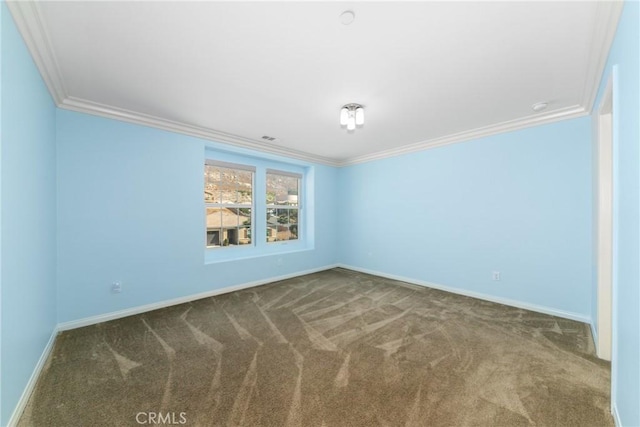 21047 Iron Rail Dr, Riverside, CA 92507 - empty room featuring baseboards, carpet flooring, and ornamental molding