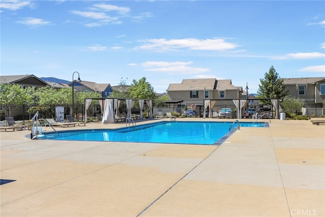 view of pool with a patio area