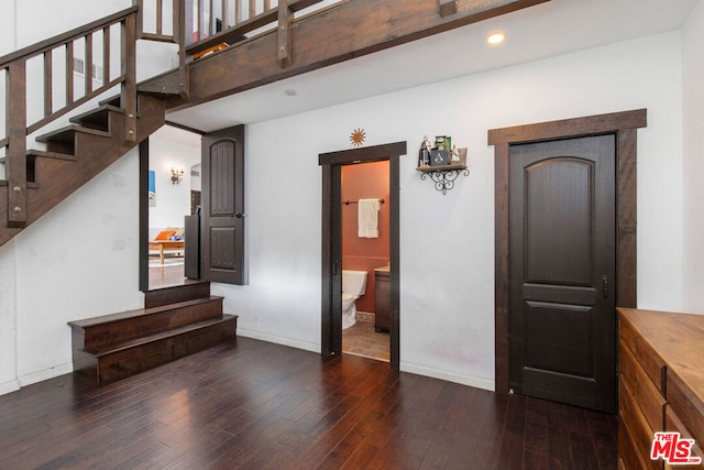 interior space featuring hardwood / wood-style flooring