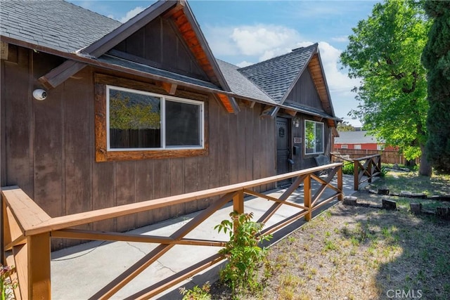 4225 Alcot Trl, Frazier Park, CA 93225 - view of side of property featuring fence and a shingled roof