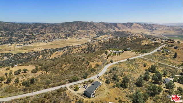 bird's eye view featuring a mountain view