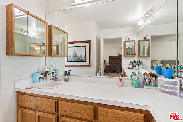 bathroom featuring vanity